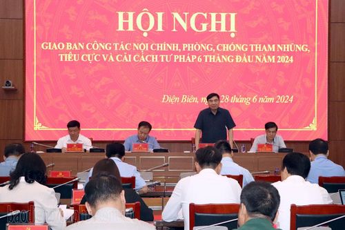 Giao ban công tác nội chính, phòng, chống tham nhũng, tiêu cực