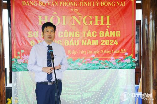 Sơ kết công tác 6 tháng của Đảng bộ Văn phòng Tỉnh ủy