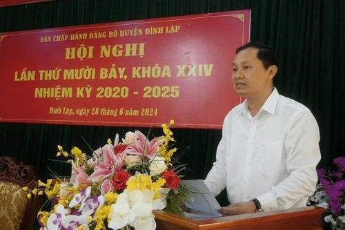 Hội nghị Ban Chấp hành Đảng bộ huyện Đình Lập lần thứ 17