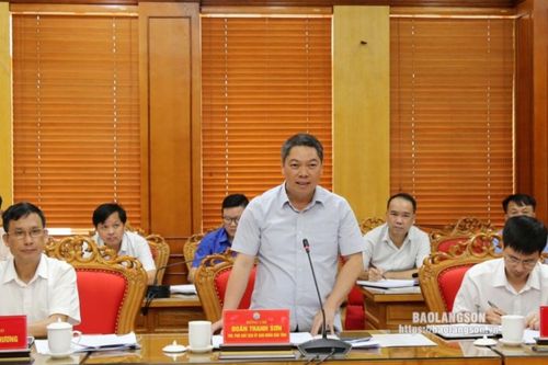 Đoàn công tác của Bộ Công Thương làm việc với UBND tỉnh Lạng Sơn