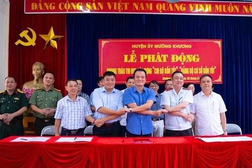 Mường Khương: Phát động phong trào thi đua xây dựng 'Chi bộ bốn tốt', 'Đảng bộ cơ sở bốn tốt'