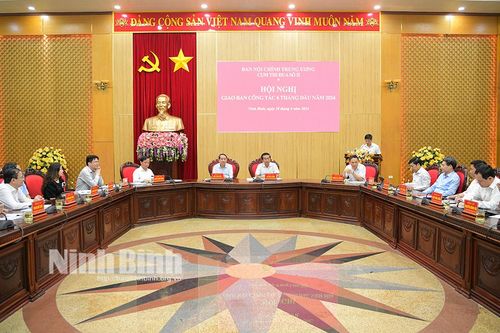 Cụm thi đua số II, Ban Nội chính Trung ương sơ kết hoạt động 6 tháng đầu năm