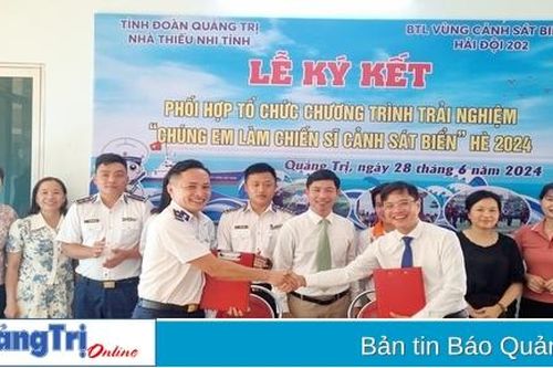 Từ ngày 27-28/7/2024 sẽ diễn ra chương trình trải nghiệm 'Chúng em làm chiến sĩ cảnh sát biển'