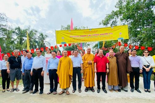 Hội Từ thiện chùa Tường Nguyên khánh thành 3 cây cầu, khởi công 3 phòng học tại tỉnh Kiên Giang