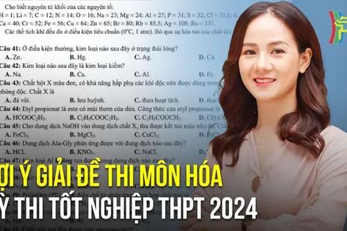Đề thi môn Hóa học khá 'dễ thở'