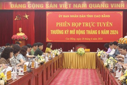 UBND tỉnh phiên họp trực tuyến thường kỳ mở rộng tháng 6