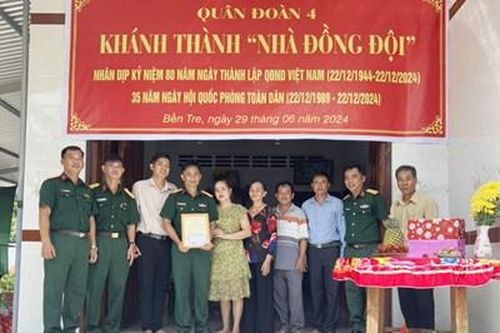 Sư đoàn 7 (Quân đoàn 4) bàn giao 'Nhà đồng đội'