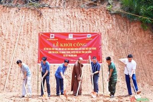 Cao Bằng: Khởi công nhà ở và tặng quà bà con nhân dân xã Quang Trung