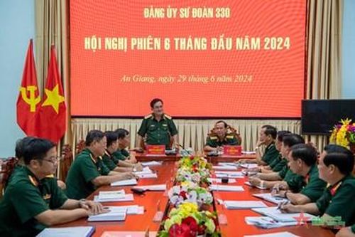 Sư đoàn 330 (Quân khu 9): Hội nghị Đảng ủy phiên 6 tháng đầu năm 2024