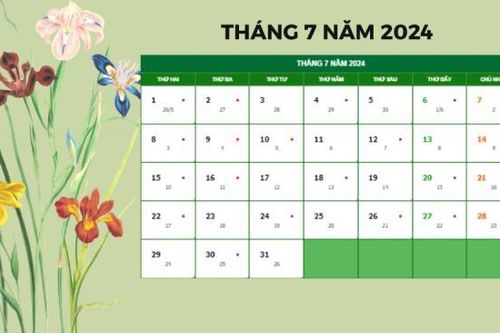 Tháng 7/2024, có những ngày lễ, sự kiện nổi bật nào?