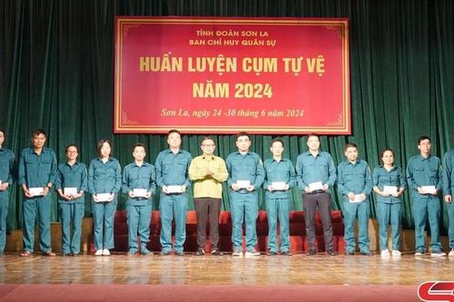 Bế mạc huấn luyện cụm tự vệ năm 2024