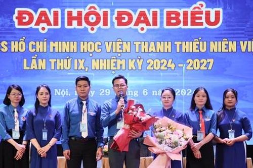 Anh Trương Khải Minh làm Bí thư Đoàn Học viện Thanh thiếu niên Việt Nam khóa IX