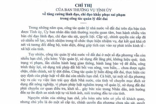 Thái Bình khắc phục sai phạm trong quản lý đất đai