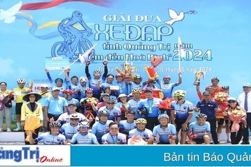 Bế mạc Giải Đua xe đạp tỉnh Quảng Trị năm 2024 'Điểm đến Hòa bình'