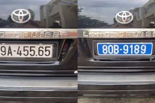 Tài xế 'hô biến' biển Land Cruiser VX từ trắng thành xanh