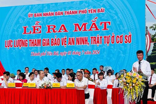 Yên Bái: Ra mắt Lực lượng tham gia bảo vệ an ninh trật tự ở cơ sở
