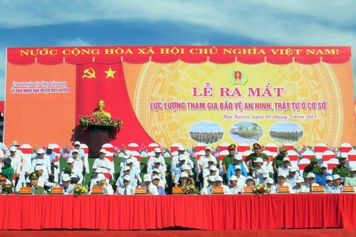 Quảng Nam ra mắt Lực lượng ANTT ở cơ sở