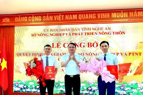 Đồng chí Mai Hồng Phong được bổ nhiệm giữ chức Chi cục trưởng Chi cục Thủy sản và Kiểm ngư Nghệ An