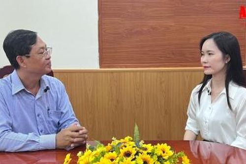 Phó Chủ tịch Thường trực UBMTTQVN tỉnh An Giang trả lời phỏng vấn trước thềm Đại hội XI MTTQVN tỉnh An Giang