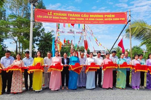 Khánh thành cầu Mương Phèn