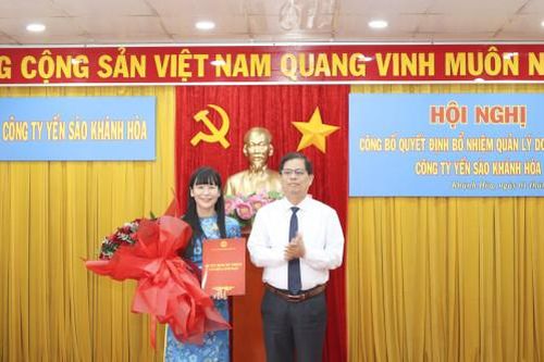 Bà Trịnh Thị Hồng Vân giữ chức vụ Chủ tịch Hội đồng thành viên Công ty Yến sào Khánh Hòa