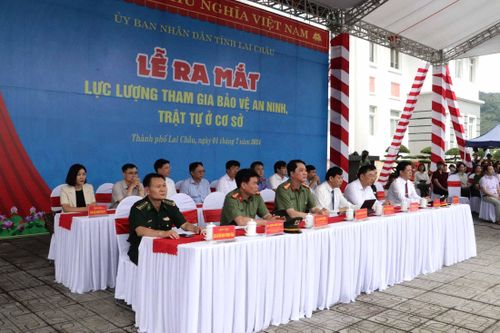 Lễ ra mắt lực lượng tham gia bảo vệ ANTT ở cơ sở
