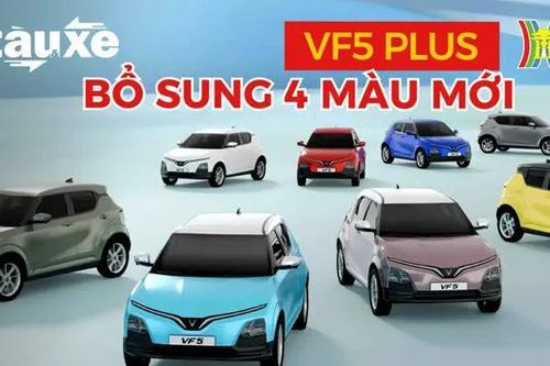 VinFast bổ sung bốn màu mới cho mẫu VF 5 Plus | Bản tin Tàu và Xe | 01/07/2024