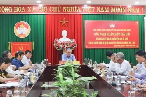 Ninh Thuận: Phản biện chi tiết Báo cáo chuyên đề phục vụ báo cáo chính trị Đại hội Đảng bộ tỉnh lần thứ XV