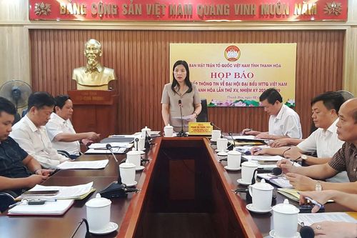 Thanh Hóa: Họp báo cung cấp thông tin về đại hội đại biểu MTTQ tỉnh lần thứ XV