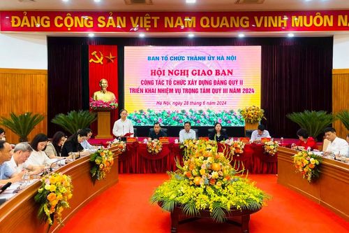 Hà Nội thực hiện đồng bộ, toàn diện công tác tổ chức xây dựng Đảng