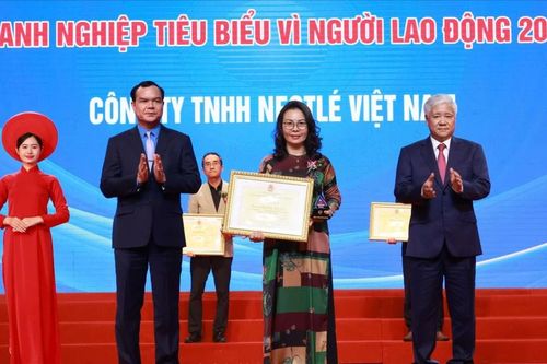 Nestlé Việt Nam được vinh danh doanh nghiệp tiêu biểu vì người lao động