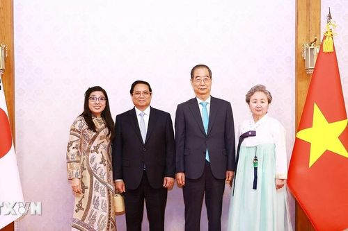 Thủ tướng và Phu nhân dự chiêu đãi của Thủ tướng Hàn Quốc và Phu nhân