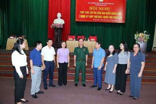 Đoàn ĐBQH tỉnh Thanh Hóa tiếp xúc cử tri huyện Đông Sơn