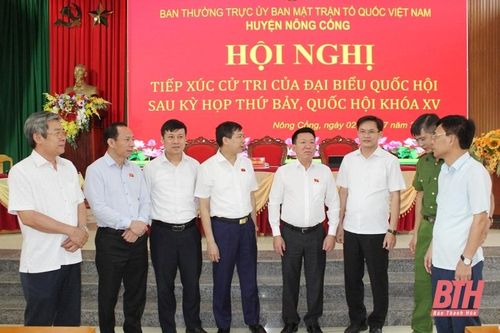 Cử tri huyện Nông Cống kiến nghị Quốc hội sửa đổi, bổ sung một số điều luật
