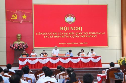 Cử tri huyện Krông Pa có nhiều kiến nghị với Đoàn đại biểu Quốc hội tỉnh