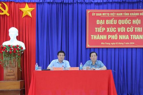 Đại biểu Quốc hội tỉnh tiếp xúc cử tri TP. Nha Trang