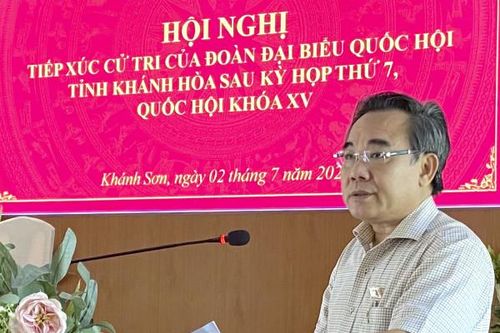 Đại biểu Quốc hội tỉnh tiếp xúc cử tri huyện Khánh Sơn