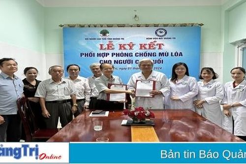 Ký kết phối hợp phòng chống mù lòa cho người cao tuổi