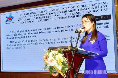 Bí thư Đoàn xã Phúc Sơn vào vòng bán kết Hội thi Báo cáo viên giỏi toàn quốc năm 2024