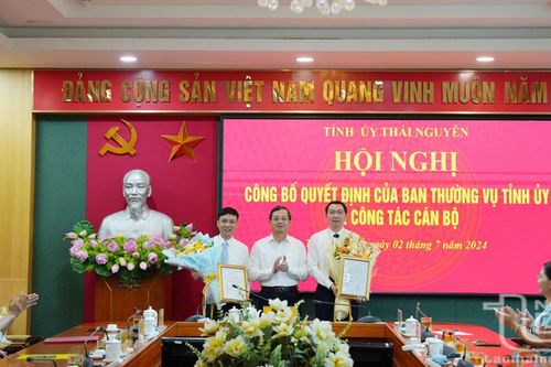 Tỉnh ủy Thái Nguyên: Công bố quyết định về công tác cán bộ
