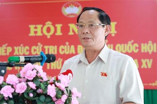 Phó Chủ tịch Quốc hội, Thượng tướng Trần Quang Phương tiếp xúc cử tri tại xã Sơn Mùa, huyện Sơn Tây, Quảng Ngãi