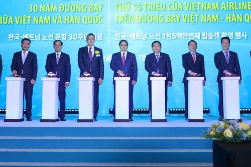 Thủ tướng dự Lễ kỷ niệm 30 năm đường bay Việt Nam - Hàn Quốc