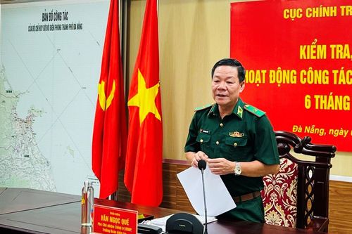 Kiểm tra hoạt động công tác Đảng, công tác chính trị tại BĐBP thành phố Đà Nẵng