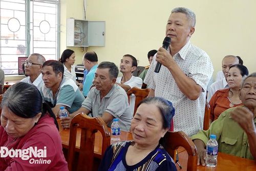 Đại biểu Quốc hội tiếp xúc cử tri tại huyện Vĩnh Cửu sau Kỳ họp thứ 7