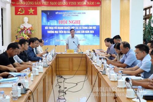Đối thoại với các doanh nghiệp, hợp tác xã trong lĩnh vực thương mại trên địa bàn tỉnh năm 2024