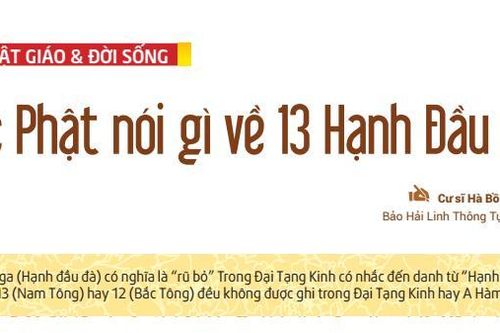 Đức Phật nói gì về 13 Hạnh Đầu Đà?