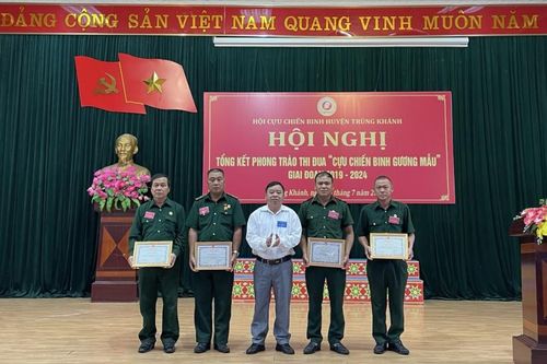 Trùng Khánh tổng kết phong trào thi đua 'Cựu chiến binh gương mẫu' giai đoạn 2019 - 2024