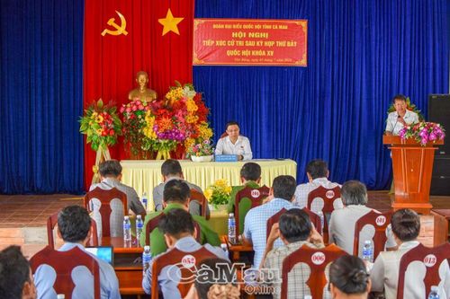 Đại biểu Quốc hội tiếp xúc cử tri xã Tân Bằng, huyện Thới Bình