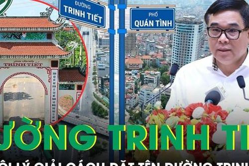 Hà Nội lý giải cách đặt tên đường Trinh Tiết và phố Quán Tình