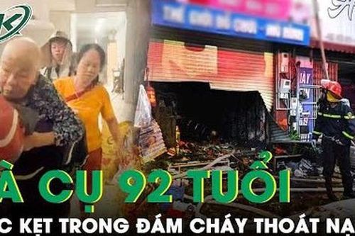 Xúc động hình ảnh người lính cứu hỏa 'vượt tường lửa' cõng cụ bà 92 tuổi thoát khỏi đám cháy lớn